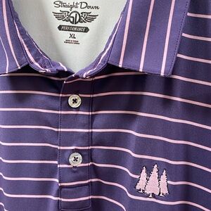 Straight Down Performance Golf Shirt/ XL/ Excellent Condition